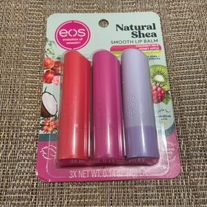 EOS Natural Shea Smooth Lip Balm 3 pack